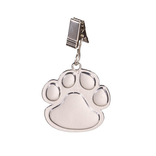 Evergreen Metal Paw Print Flag Clips