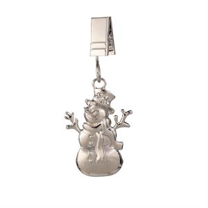 Evergreen Metal Snowman Flag Weight