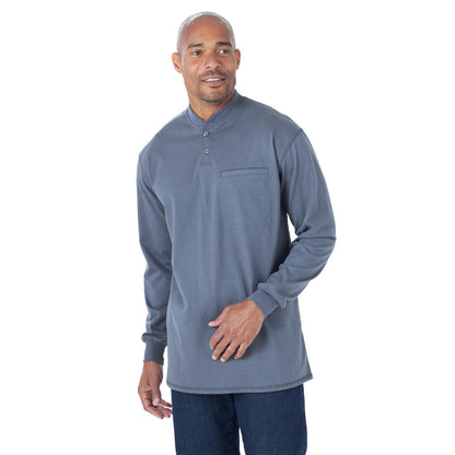 Wrangler FR Long Sleeve Henley Castle Rock