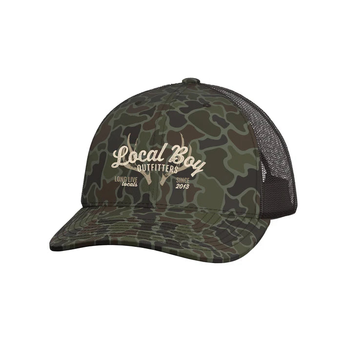 Local Boy Antler Arch Trucker Hat Localflage OD