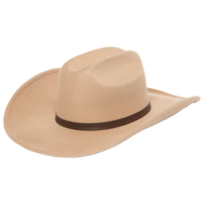 Frye  Cowboy Hat with Faux Leather Band