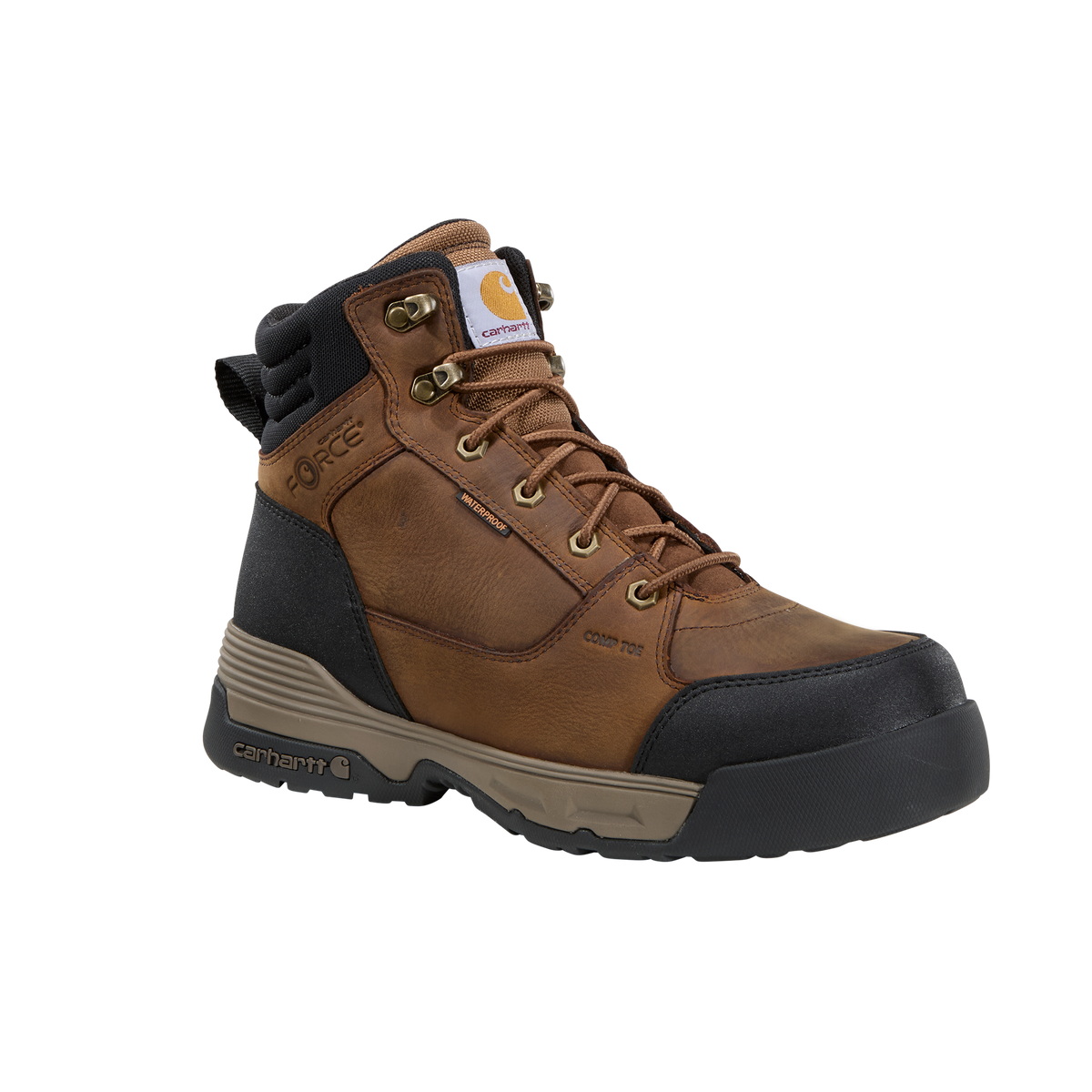 Carhartt Force HD 6" Brown Composite Toe Waterproof EH