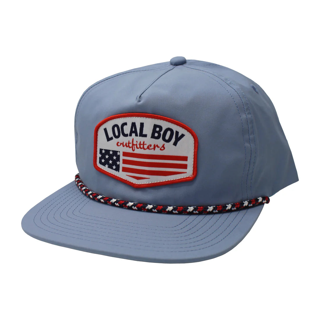 Local Boy Flag Badge LP Rope Hat Steel Blue