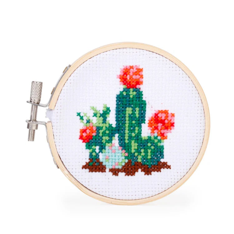 Kikkerland Mini Cross Stitch Embroidery Kit