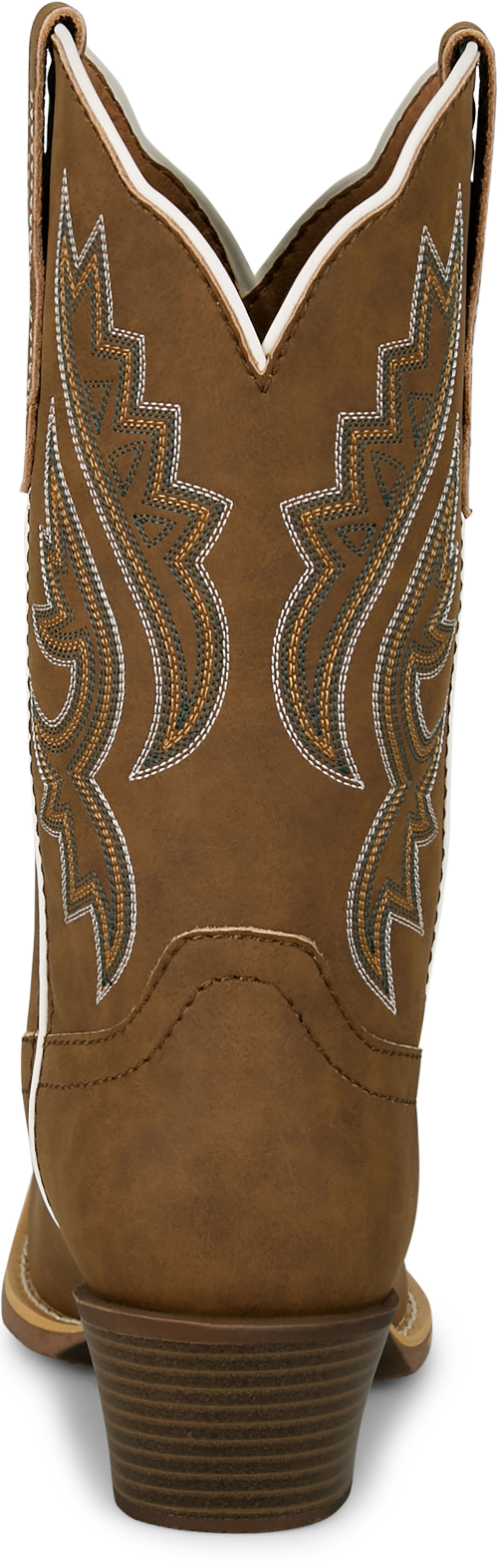 Justin Ladies Dezi Brown Cowhide Medium Square Toe