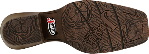Justin Ladies Dezi Brown Cowhide Medium Square Toe