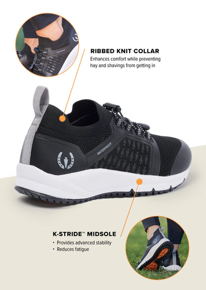 Kerrits Groundwork Waterproof Sneaker Black/ Sterling