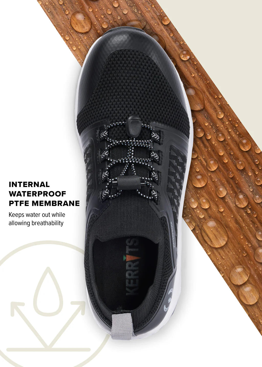Kerrits Groundwork Waterproof Sneaker Black/ Sterling