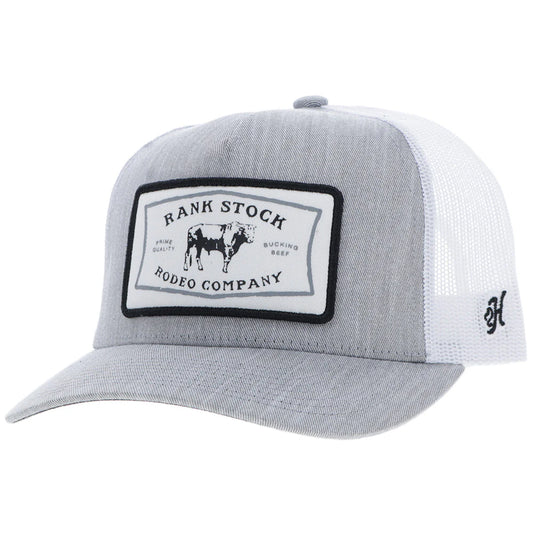 Hooey Rank Stock Grey/White Hat