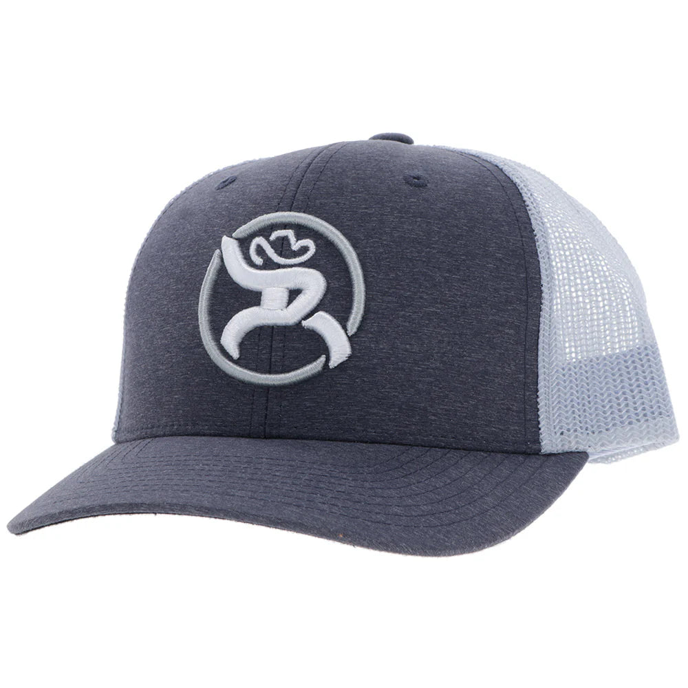 Hooey Strap Roughy Hat Charcoal /White