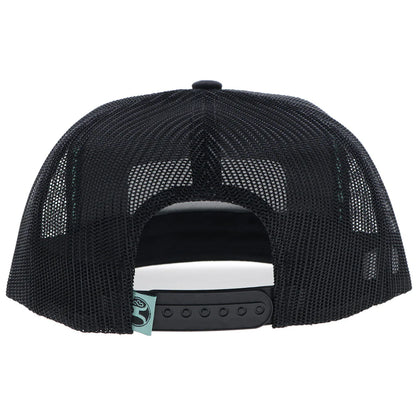 Ariat Loop Hat Black with Turquoise & Orange Rectangle Patch