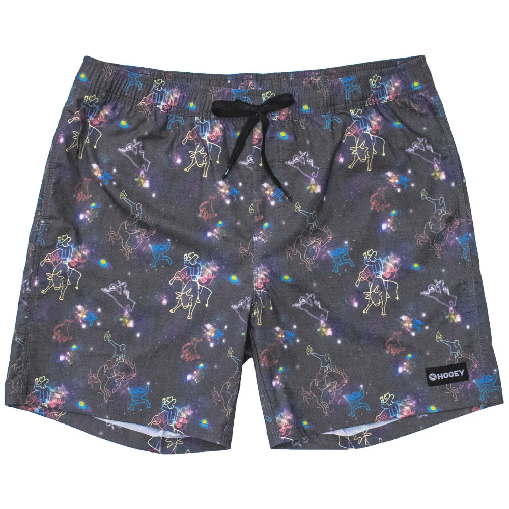 Hooey Big Wave Shorts Space Cowboy Print