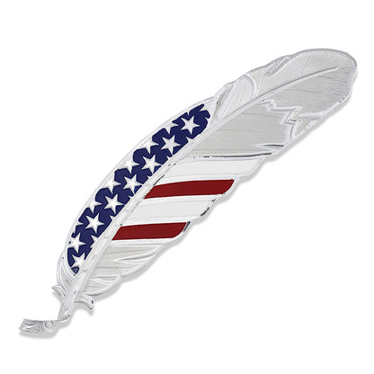 Montana Stars & Stripes USA Flag Hat Feather