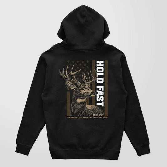 Hold Fast Hoody Deer Flag Black