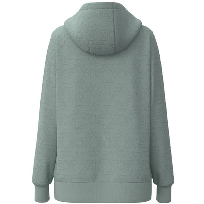 Hooey Concho Hoodie Quilted Aztec Pattern Surf Mist
