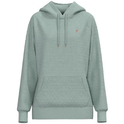 Hooey Concho Hoodie Quilted Aztec Pattern Surf Mist