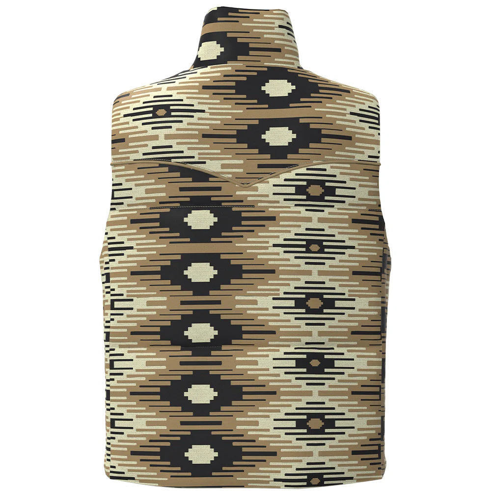 Hooey Reversible Puffer Vest Aztec/White