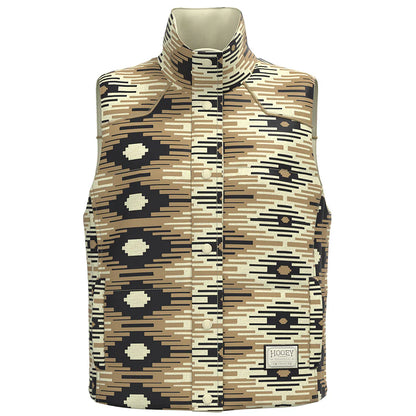 Hooey Reversible Puffer Vest Aztec/White
