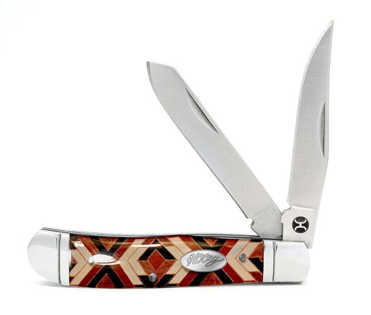 Hooey Brown/Black/Cream Trapper Knife