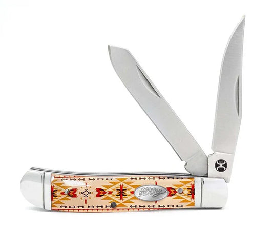 Hooey Red/Yellow Aztec Knife