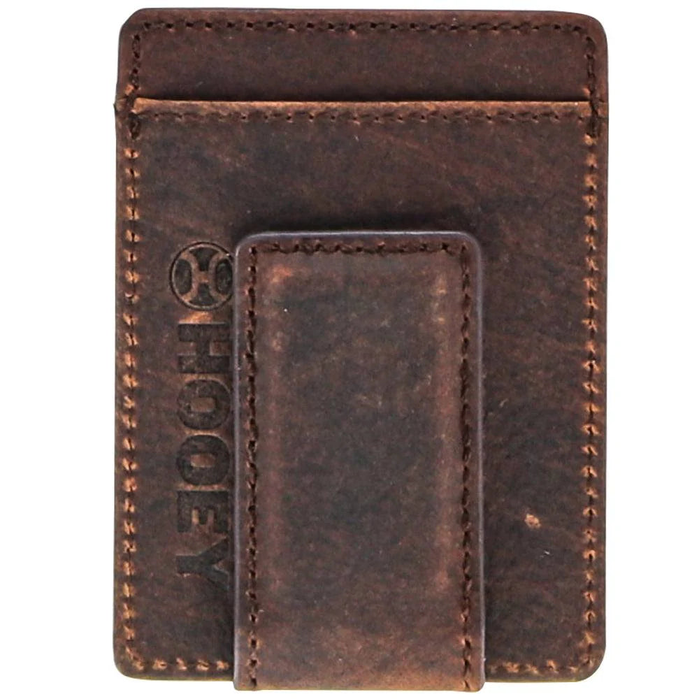 Hooey Grayson Tan/Brown Money Clip