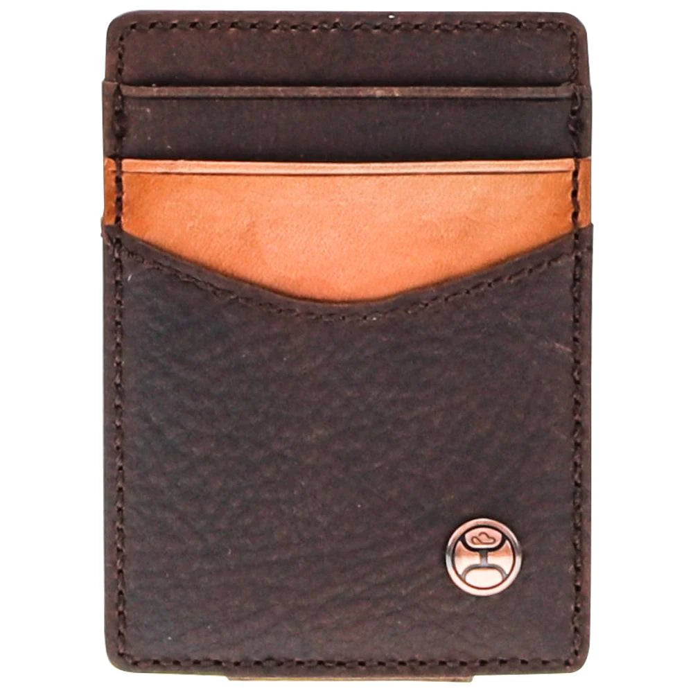 Hooey Grayson Tan/Brown Money Clip