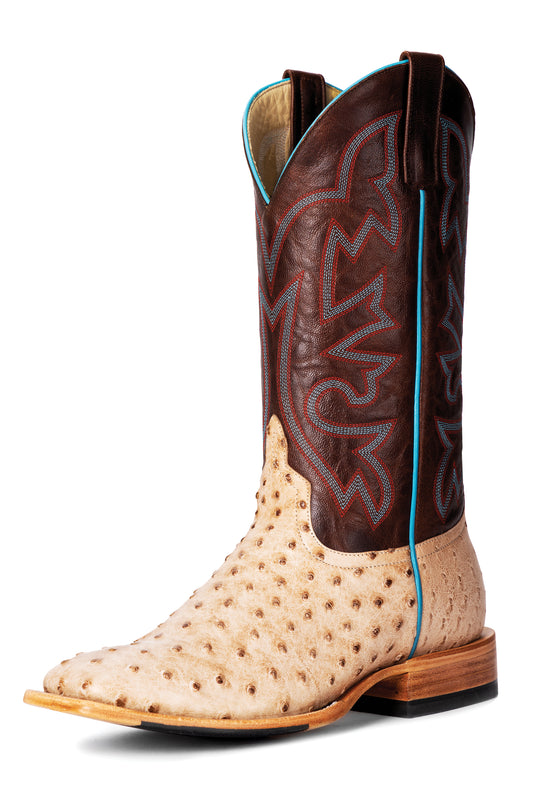 Horsepower Top Hand Tan Vintage Bruciato FQ Ostrich
