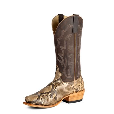 Horse Power Mink Python Belly Cutter Toe Boot