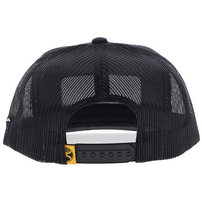 Hooey Cactus Ropes Hat Black/Yellow with Rectangle Patch