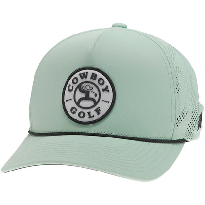 Hooey Cowboy Golf Mint/ White Circle Patch