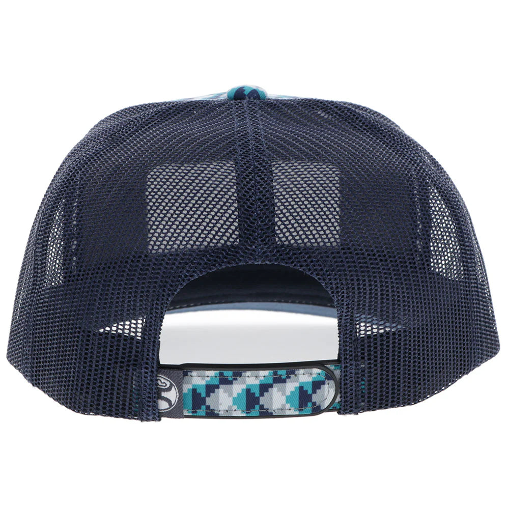 Hooey Lakota Hat Turquoise/Navy with Pattern
