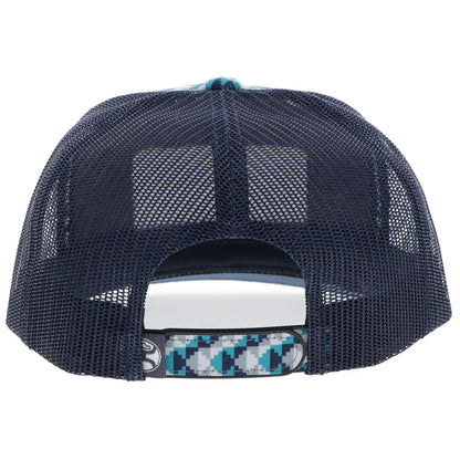 Hooey Lakota Hat Turquoise/Navy with Pattern