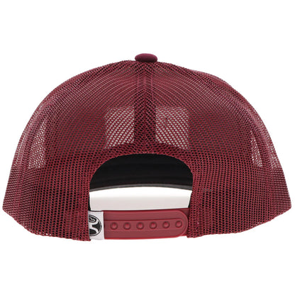 Hooey Doc Hat Maroon with Rectangle Patch