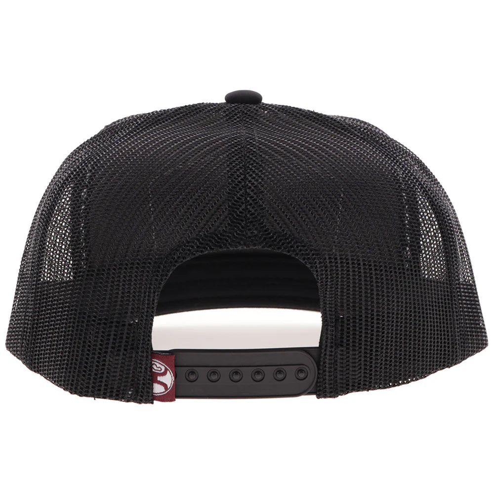 Hooey Trip Orange/Black with Leather Patch