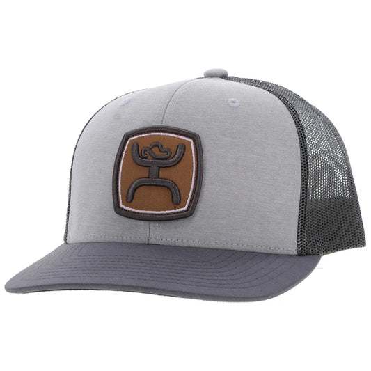 Hooey Zenith Hat Grey with Brown Hooey Logo