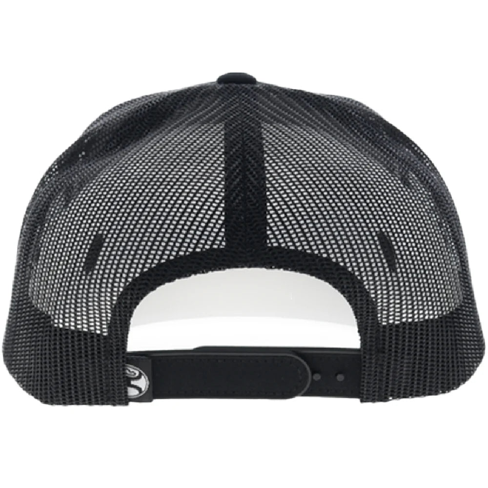 Hooey Pinch 5-Panel Trucker Snapback Hat Black