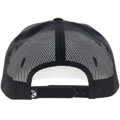 Hooey Pinch 5-Panel Trucker Snapback Hat Black