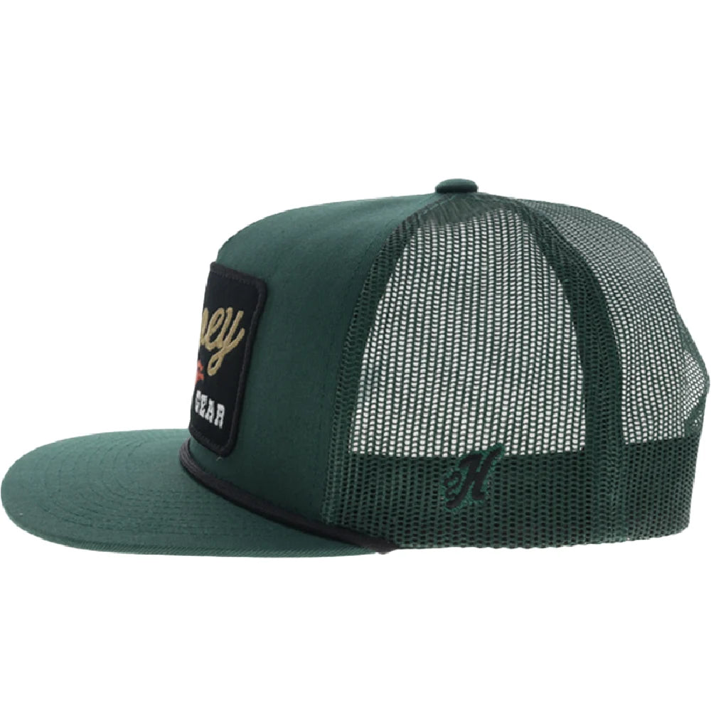 Hooey Youth Tap 5-Panel Trucker Snapback Hat Green