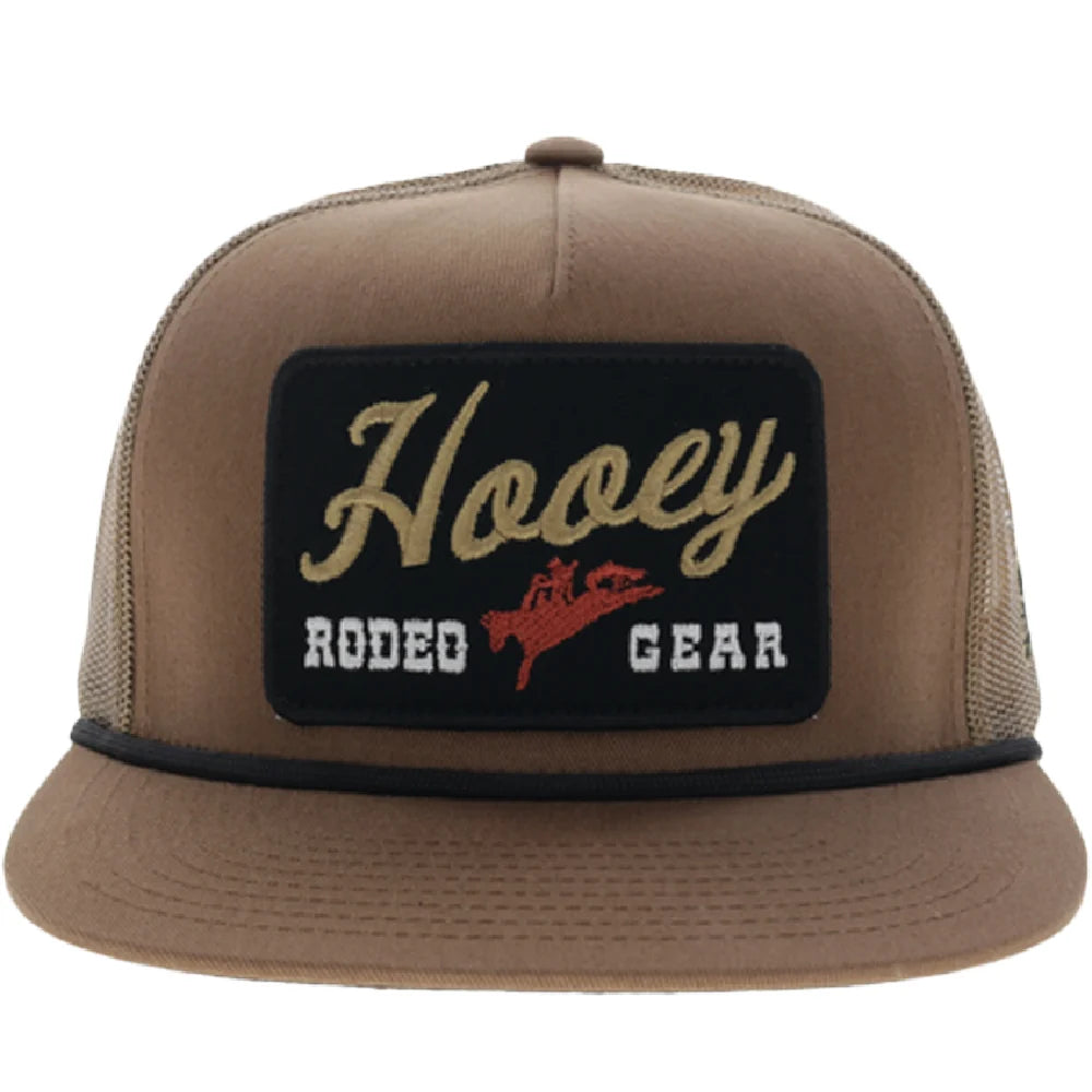 Hooey Tap 5-Panel Trucker Snapback Hat Tan