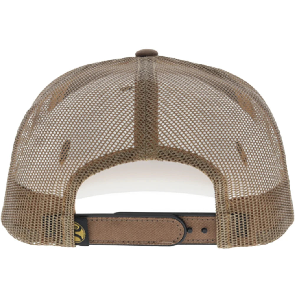Hooey Tap 5-Panel Trucker Snapback Hat Tan