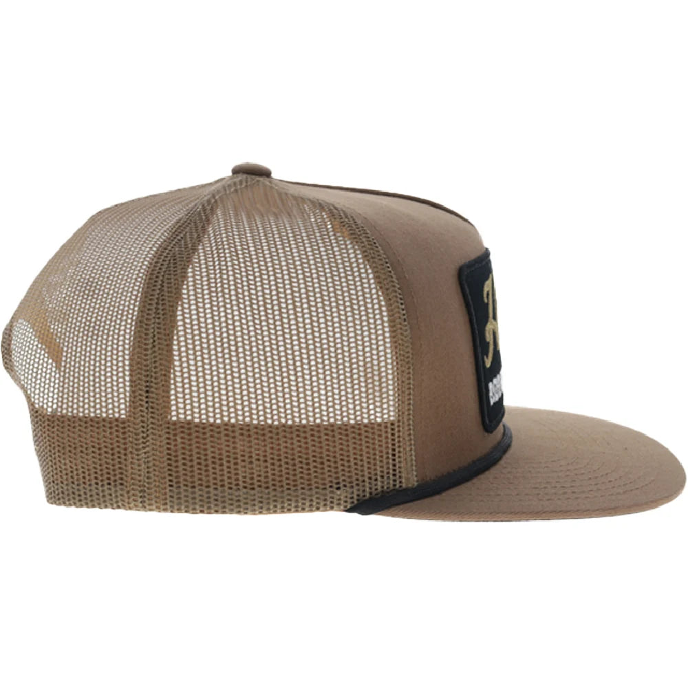 Hooey Tap 5-Panel Trucker Snapback Hat Tan