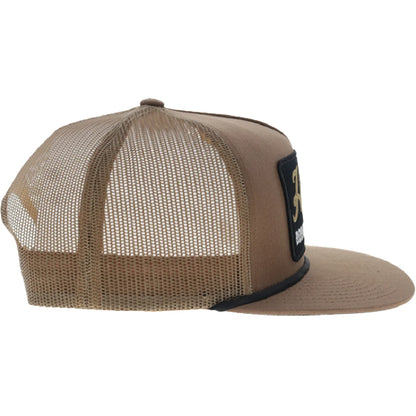 Hooey Tap 5-Panel Trucker Snapback Hat Tan