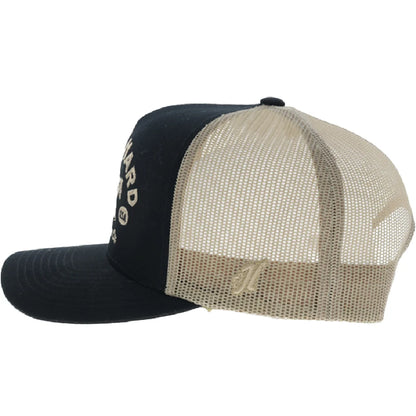 Hooey Buckin' Hard 5-Panel Trucker Snapback Hat Black