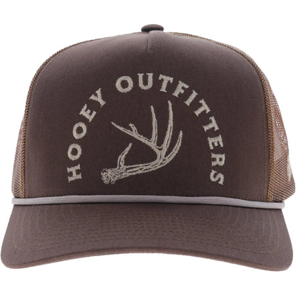 Hooey Shed 5-Panel Trucker Snapback Hat Brown
