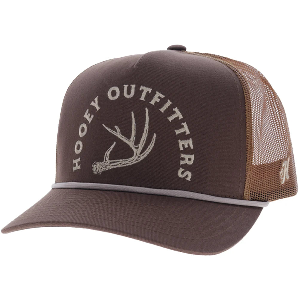 Hooey Shed 5-Panel Trucker Snapback Hat Brown