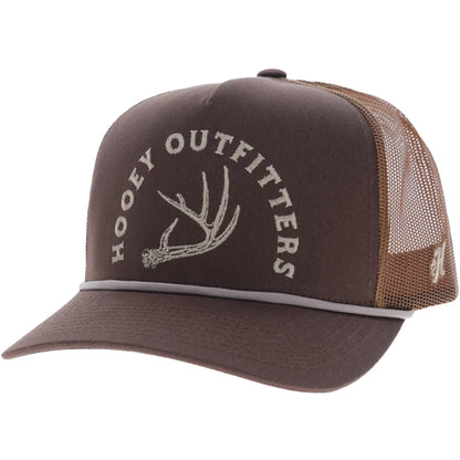 Hooey Shed 5-Panel Trucker Snapback Hat Brown
