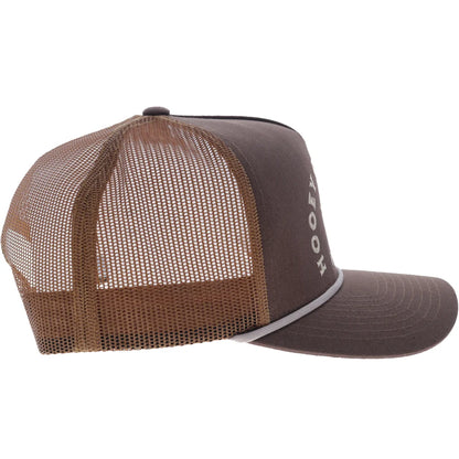 Hooey Shed 5-Panel Trucker Snapback Hat Brown