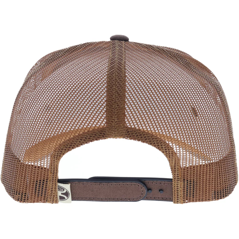 Hooey Shed 5-Panel Trucker Snapback Hat Brown