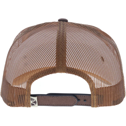 Hooey Shed 5-Panel Trucker Snapback Hat Brown
