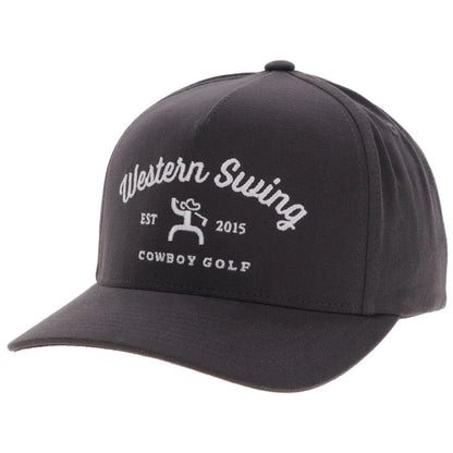 Hooey Western Swing Hat Grey with White Embroidery Logo